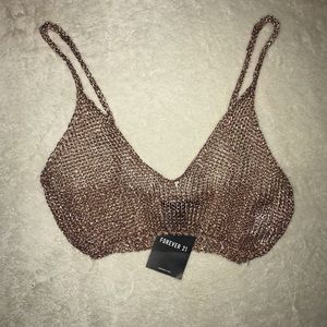 Rose gold bralette size S